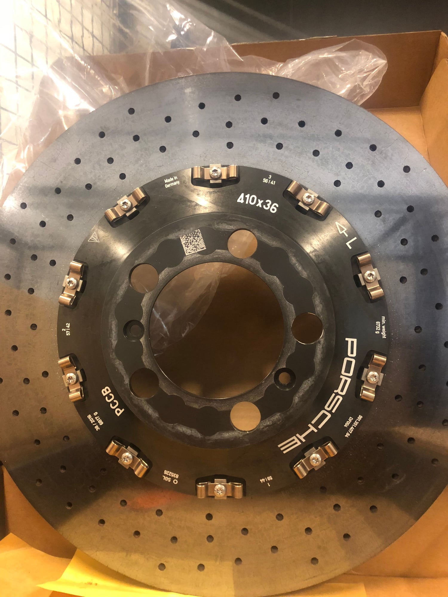 Brakes - PCCB Rotors for sale-Full Set of 4 for 991 GT3, 3RS, 911R or 2RS - Used - 2014 to 2019 Porsche GT3 - Phoenix, AZ 85297, United States