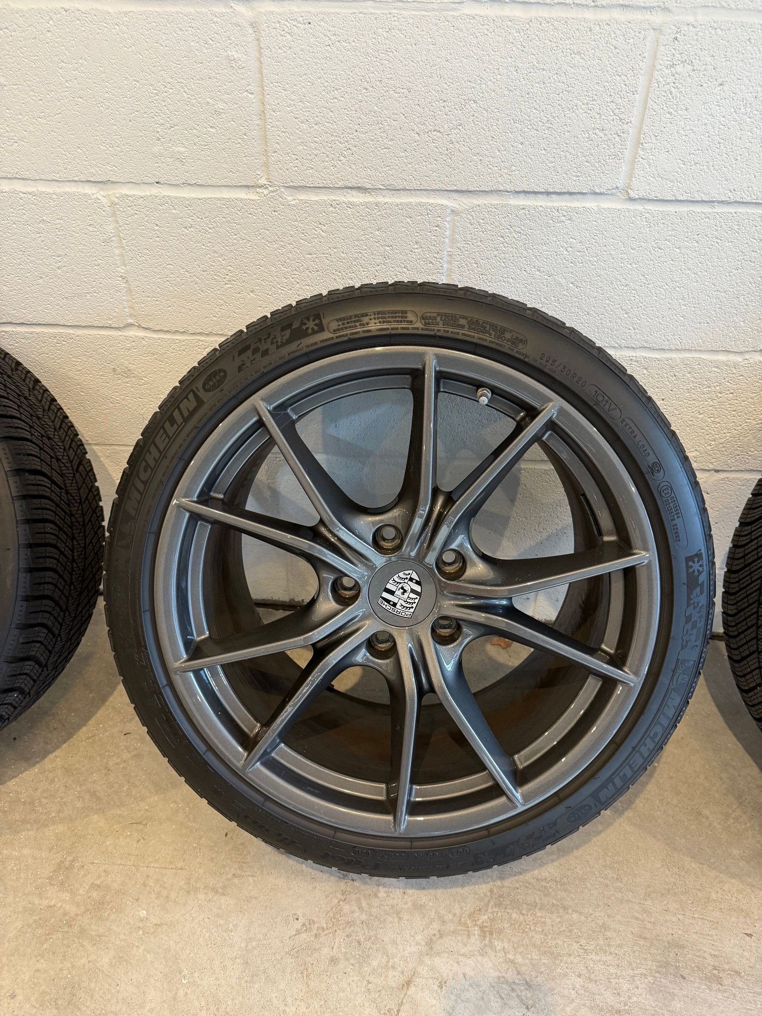 Wheels and Tires/Axles - 991.2 Carrera T OEM Wheels on Michelin Alpin Winter Tires - Used - All Years  All Models - Fort Lee, NJ 07024, United States