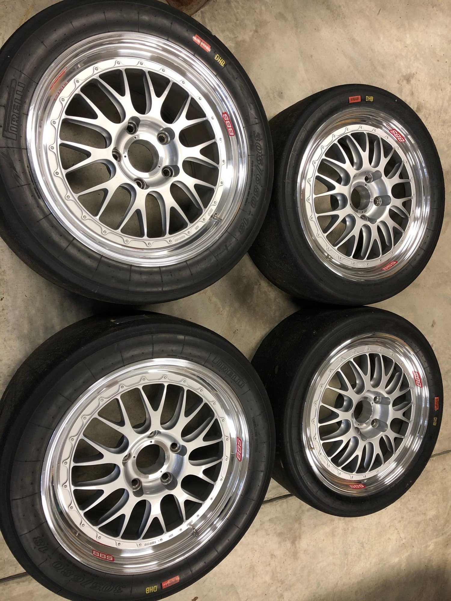 Wheels and Tires/Axles - BBS E88 5 Lug Wheel Set 18 x 9 and 18 x 11 for GT3 - Used - 1999 to 2005 Porsche GT3 - Pittsburgh, PA 15238, United States