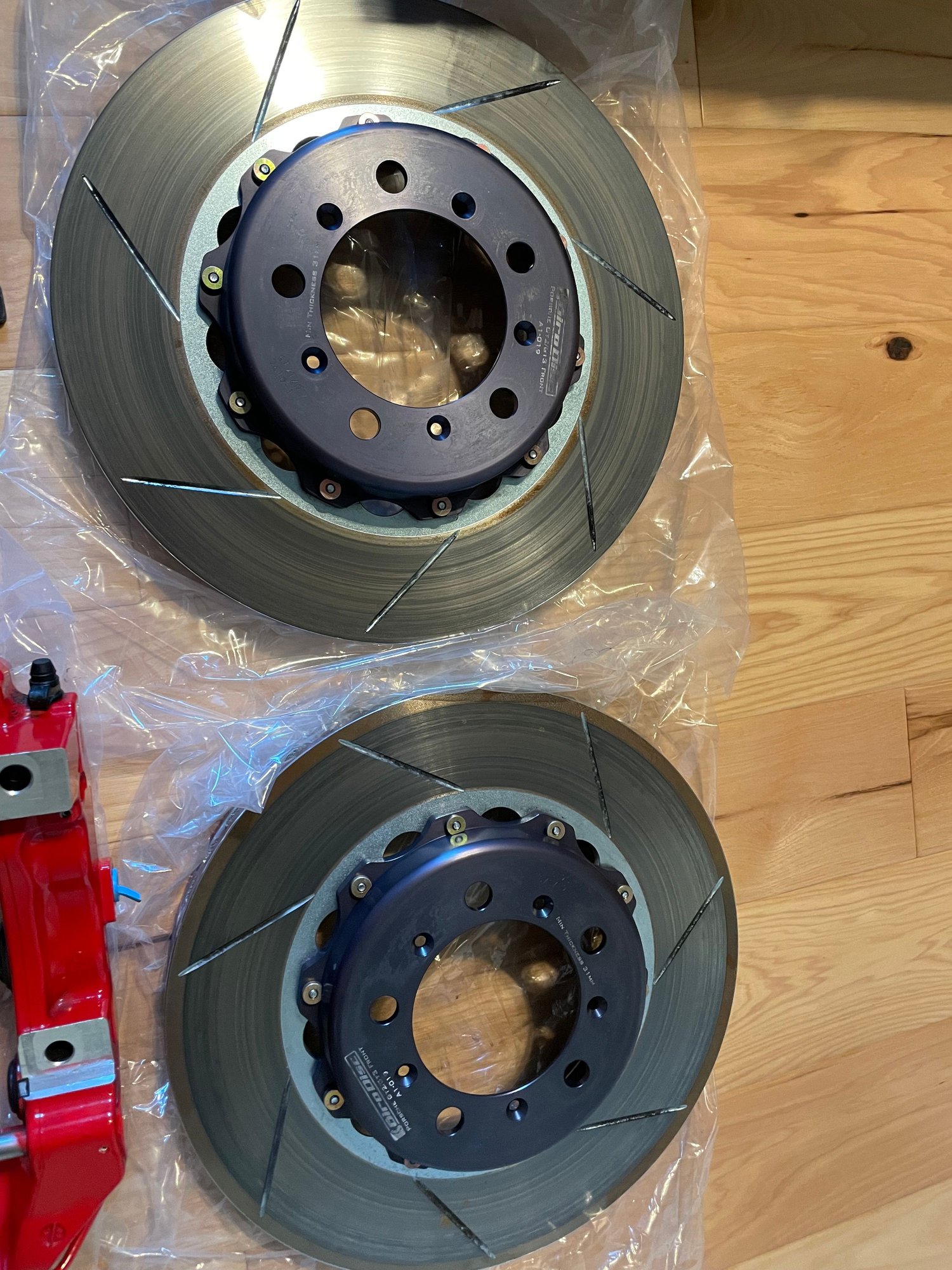 987 Big Brake Kit GT3 Calipers, Giro Disc Rotors, PFC 08 Pads