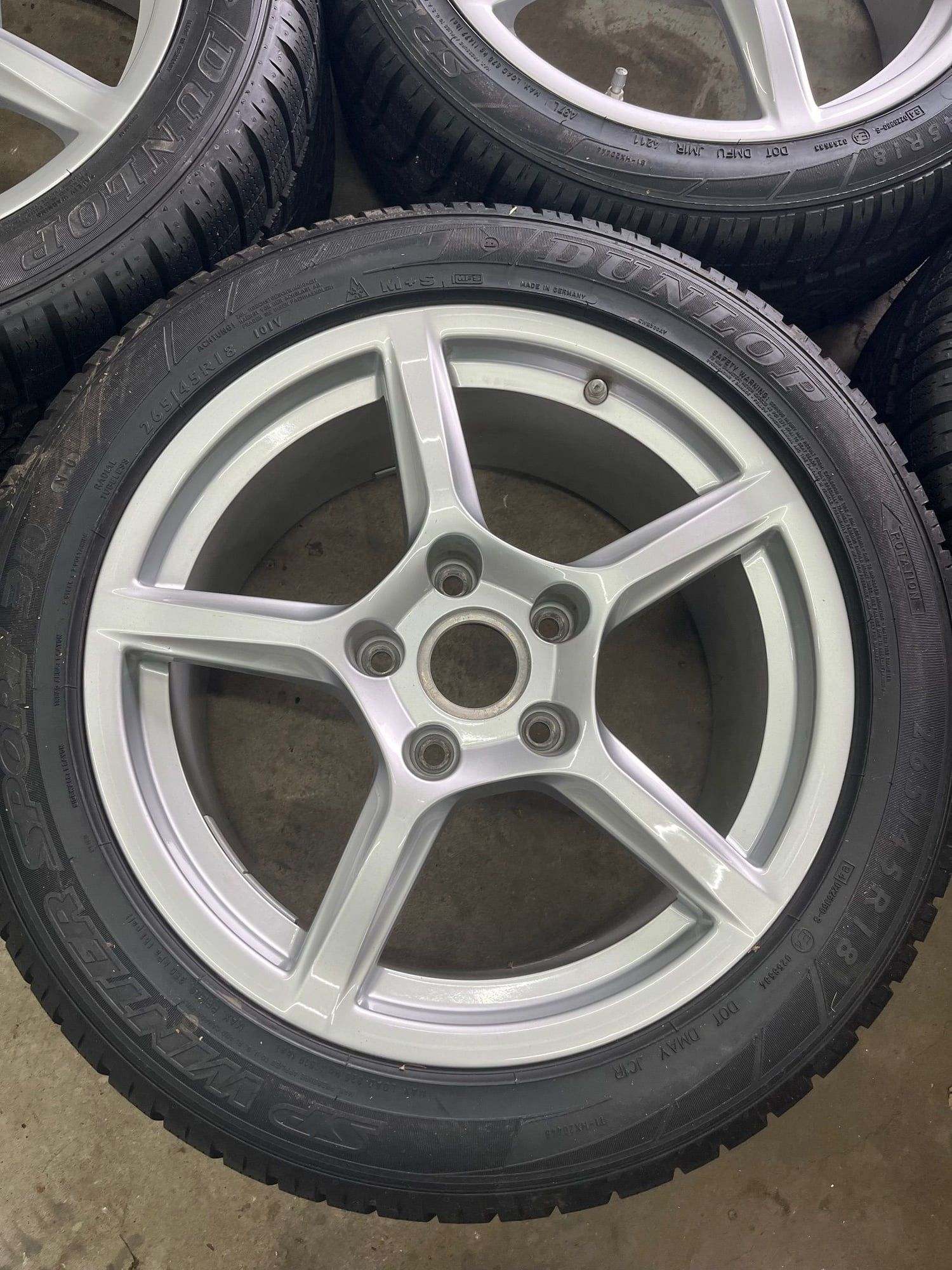 Wheels and Tires/Axles - OEM 18" 2012+ 981 982 718 Cayman Boxster Wheels and Winter Tires w/TPMS - LIKE NEW - Used - All Years  All Models - Cleveland, OH 44129, United States