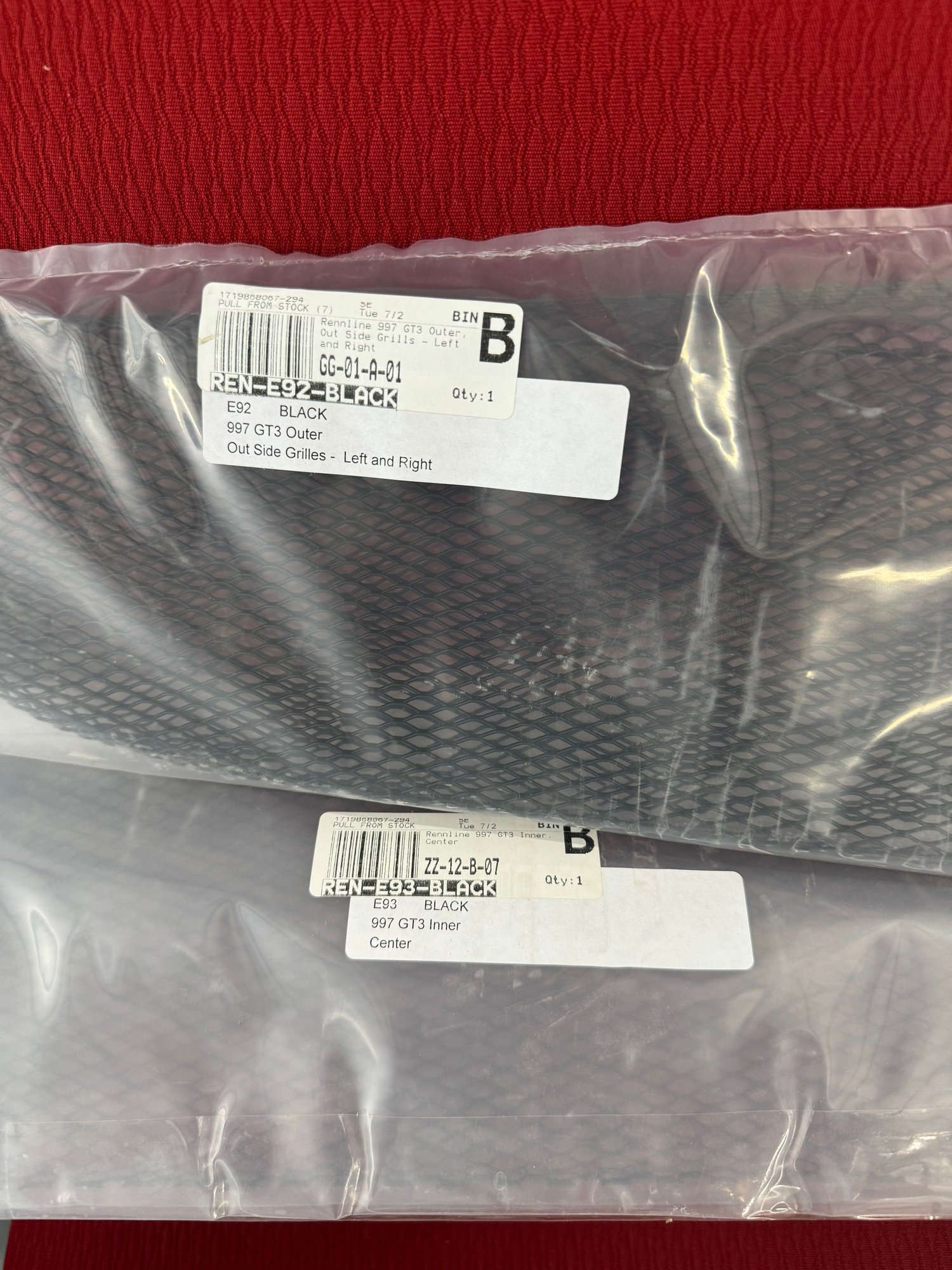 Exterior Body Parts - 997.1 GT3 Rennlist radiator grill screens - New - 2007 to 2008 Porsche 911 - Broussard, LA 70518, United States