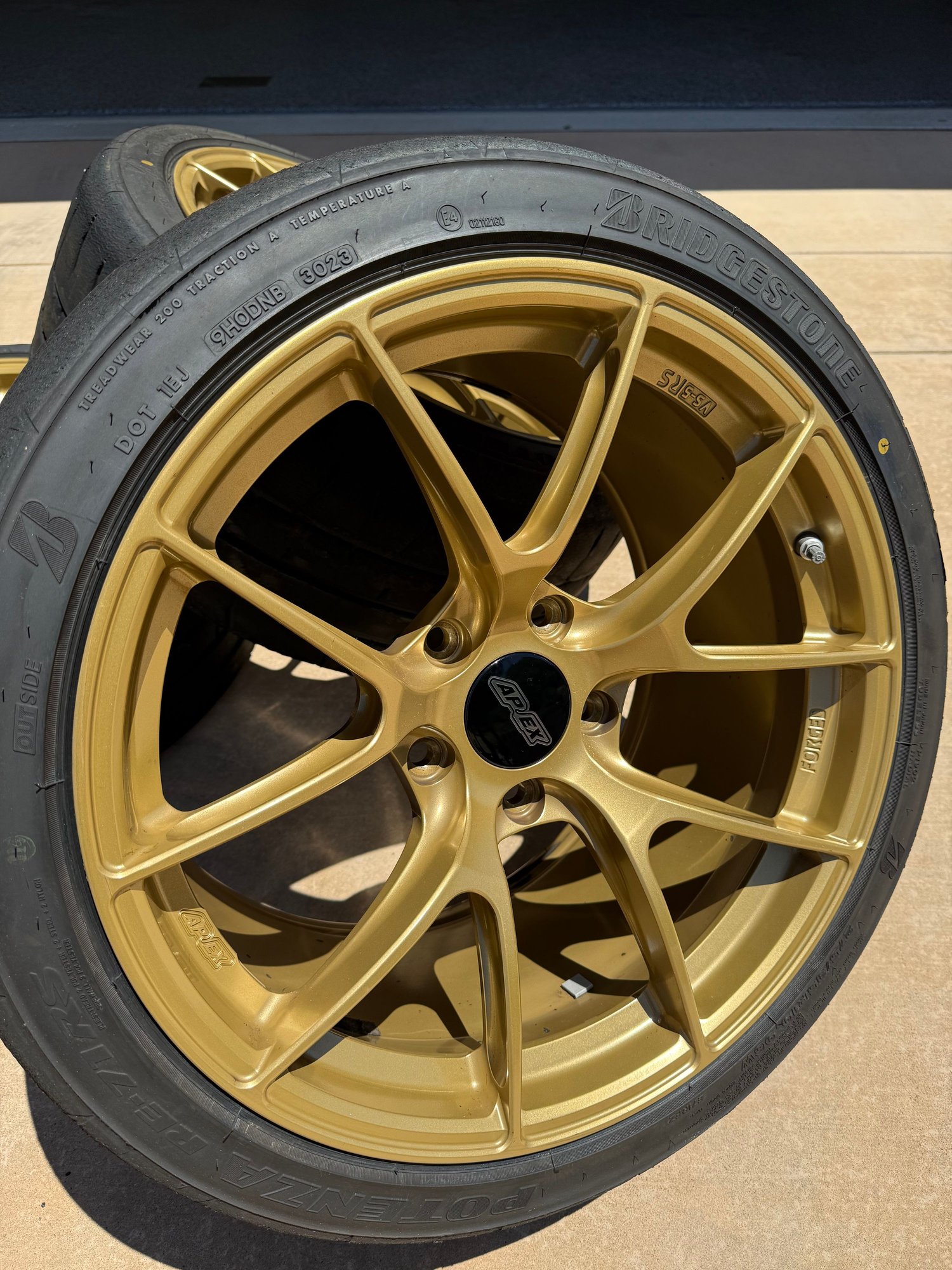 Wheels and Tires/Axles - 19” Apex VS-5RS 5-lug - 718 fitment (including GT4/Spyder) - Bridgestone RE-71RS - Used - All Years  All Models - San Francisco, CA 94111, United States