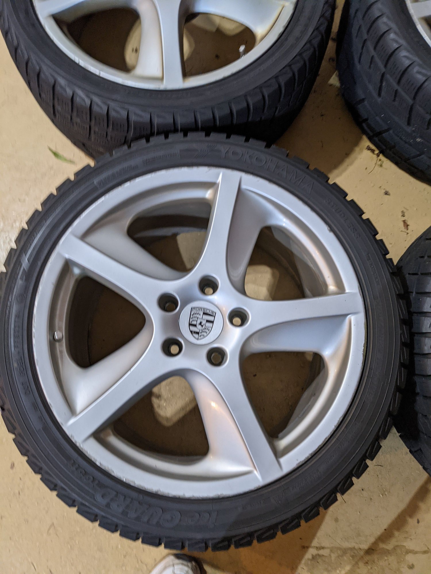 20" Cayenne Turbo S Rims and Winter Tires with TPMS Series I Cayenne