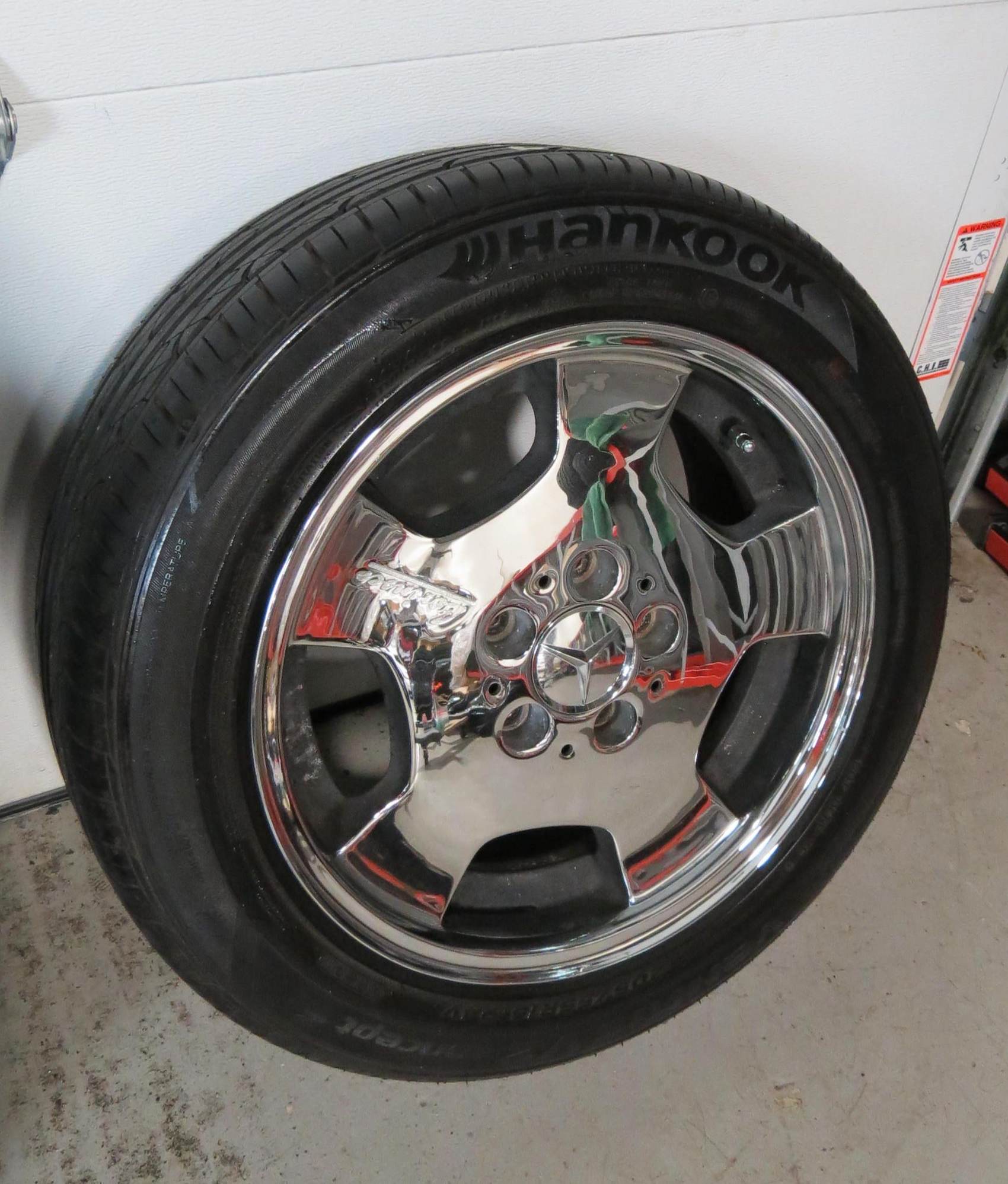 Wheels and Tires/Axles - Mercedes Lorinser RS 90 Wheel 18in 5x112 +37MM Chrome w/ brand new tires - Used - All Years Mercedes-Benz All Models - Saddle Brook, NJ 07663, United States