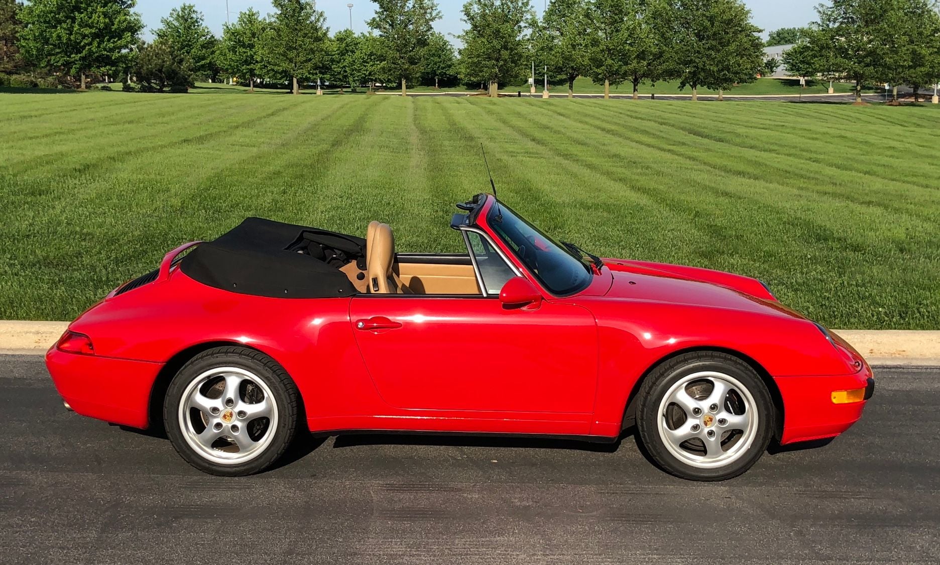 1995 Porsche 911 - 1995 Porsche 911 Carrera Cab 6spd 28k Miles! - Used - VIN WP0CB29985S340950 - 27,892 Miles - 6 cyl - 2WD - Manual - Convertible - Red - Bloomingdale, IL 60108, United States