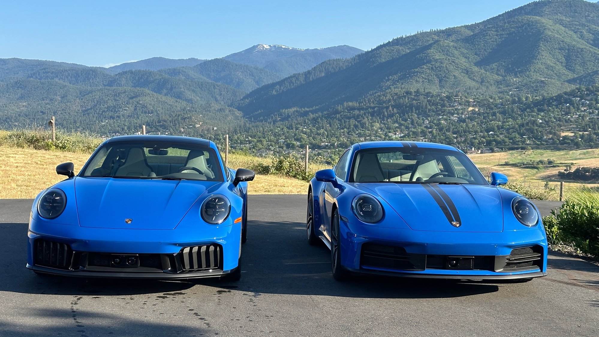 Finally home with it's brother, my 992.2 base (which also needs a wash)