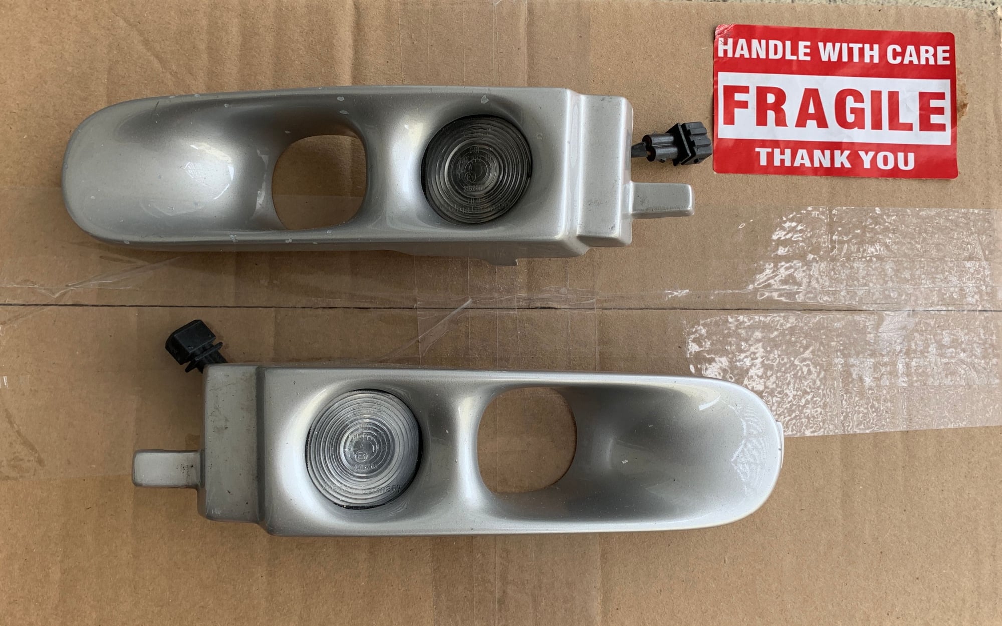 Exterior Body Parts - OEM 993 Turbo S ducts with fog lights (Artic Silver L92U) - Used - 1995 to 1998 Porsche Carrera - Pasadena, CA 91106, United States