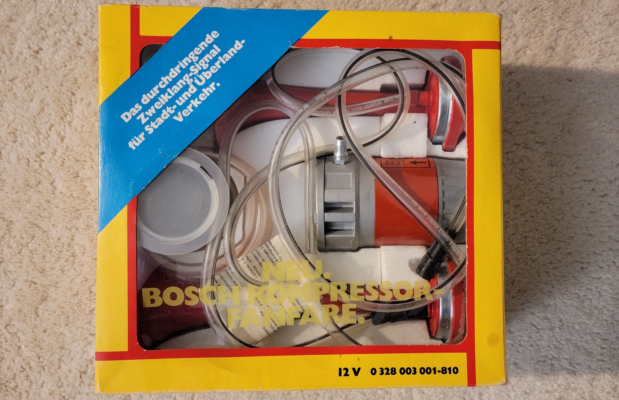 Accessories - Bosch Vintage 2 Tone Fanfare Compressor Air Horns NOS - New - 0  All Models - North Royalton, OH 44133, United States