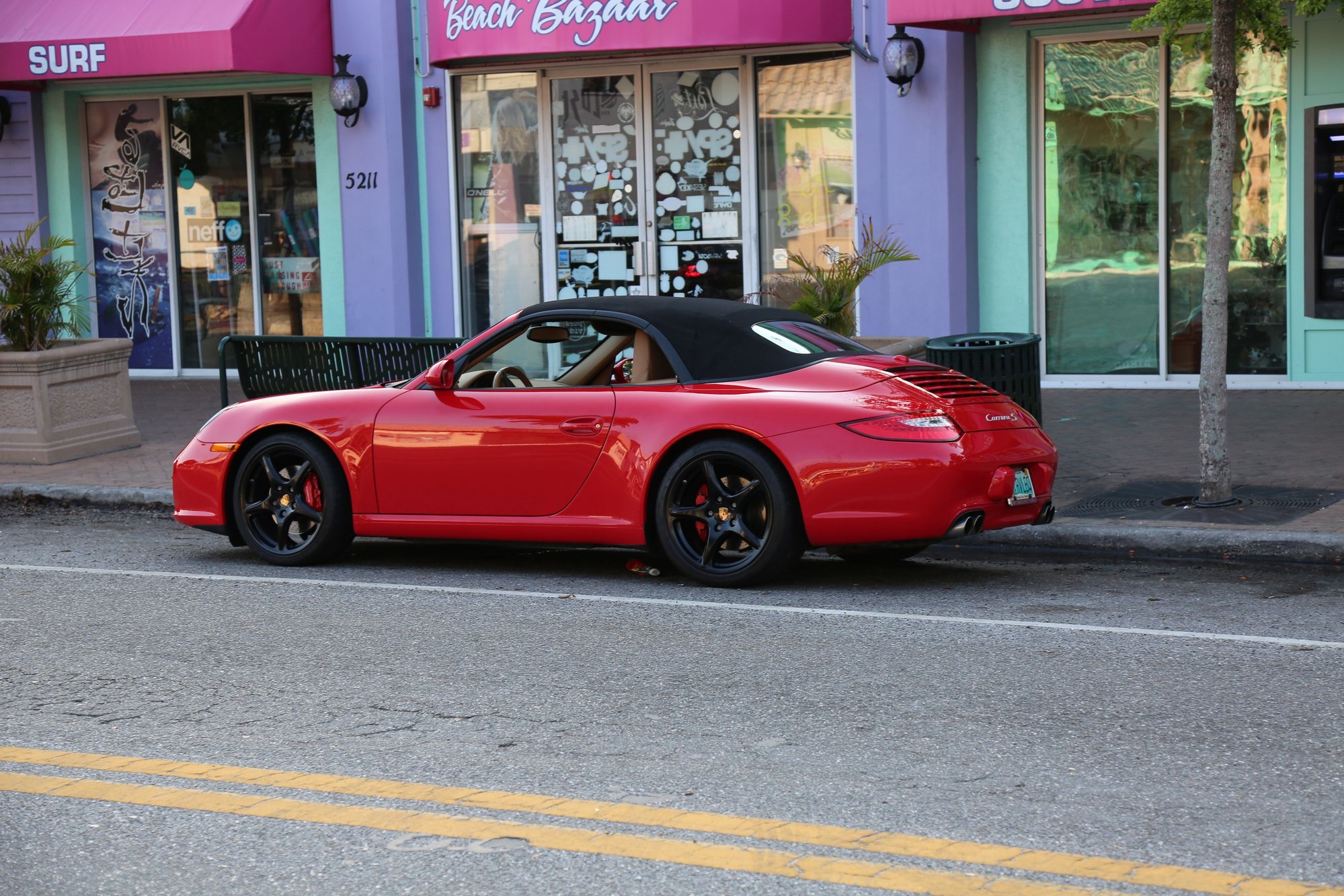 2010 Porsche 911 - 2010 911S Cabriolet  Guards Red / Beige Interior Black Soft Top - Used - VIN WPOCB2A94AS754086 - 48,600 Miles - 6 cyl - 2WD - Manual - Convertible - Red - Sarasota, FL 34231, United States