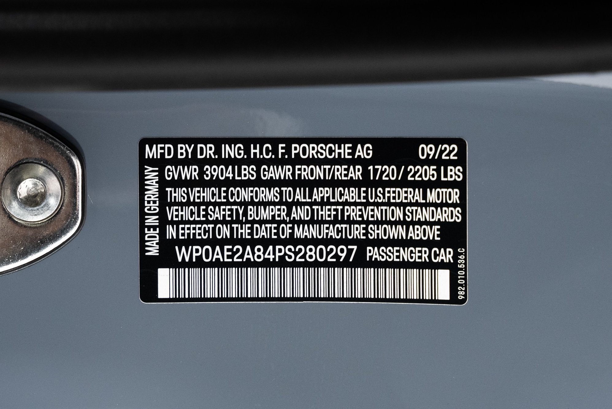 2023 Porsche 718 - Weissach GT4RS w/ Delivery Miles - Arctic Grey - Used - VIN WP0AE2A84PS280297 - 71 Miles - 6 cyl - 2WD - Automatic - Coupe - Gray - Murrieta, CA 92562, United States