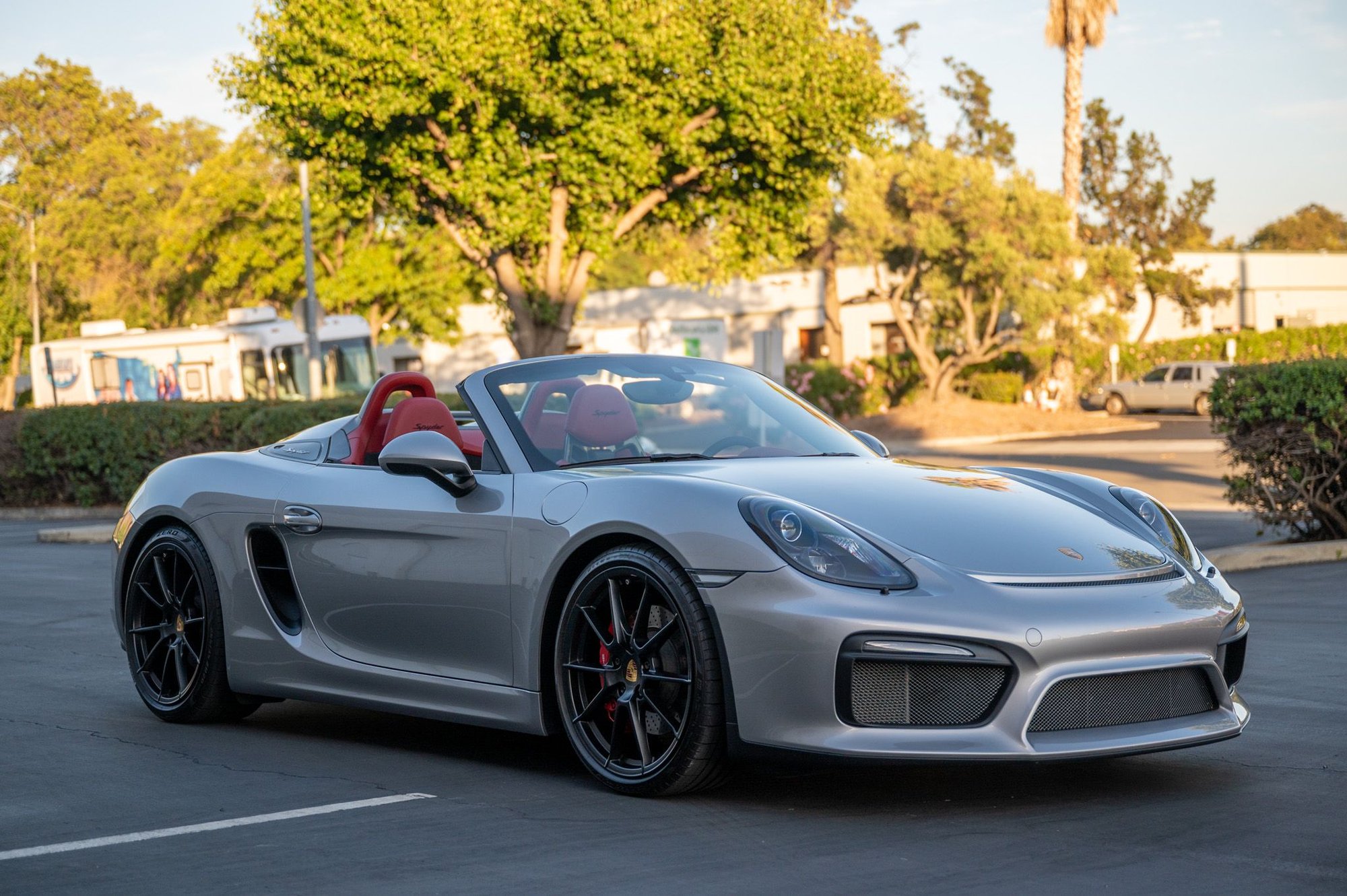 2016 Porsche Boxster - 2016 Boxster Spyder | GT Silver | Spyder Garnet Red Interior | Great spec | 8500~ mi - Used - VIN WP0CC2A82GS152669 - 8,500 Miles - 6 cyl - 2WD - Manual - Convertible - Silver - San Jose, CA 95035, United States