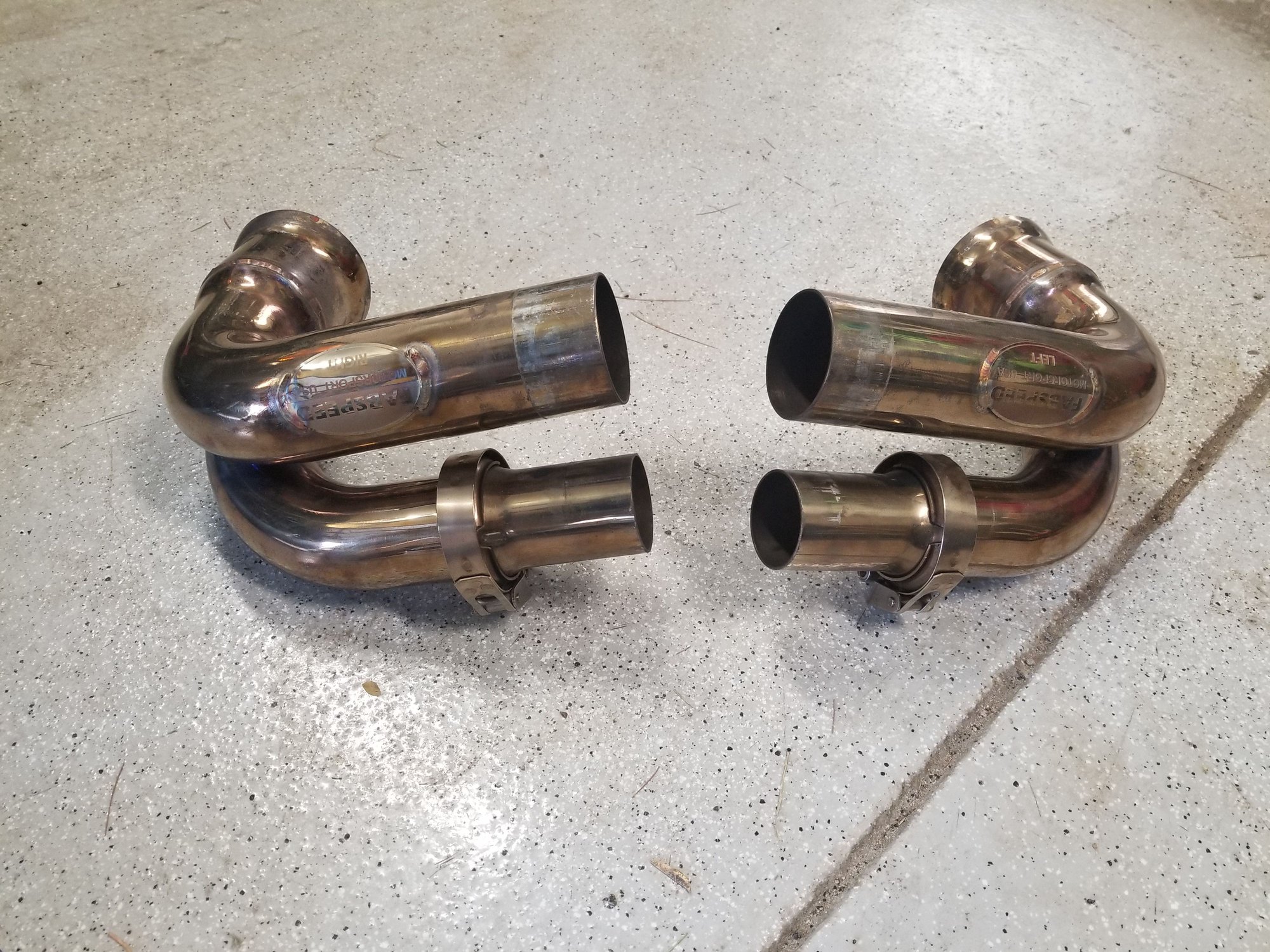 Engine - Exhaust - 991 GT3/RS Fabspeed Side Muffler Bypass Pipes - Used - 2014 to 2019 Porsche 911 - Barrington, IL 60010, United States