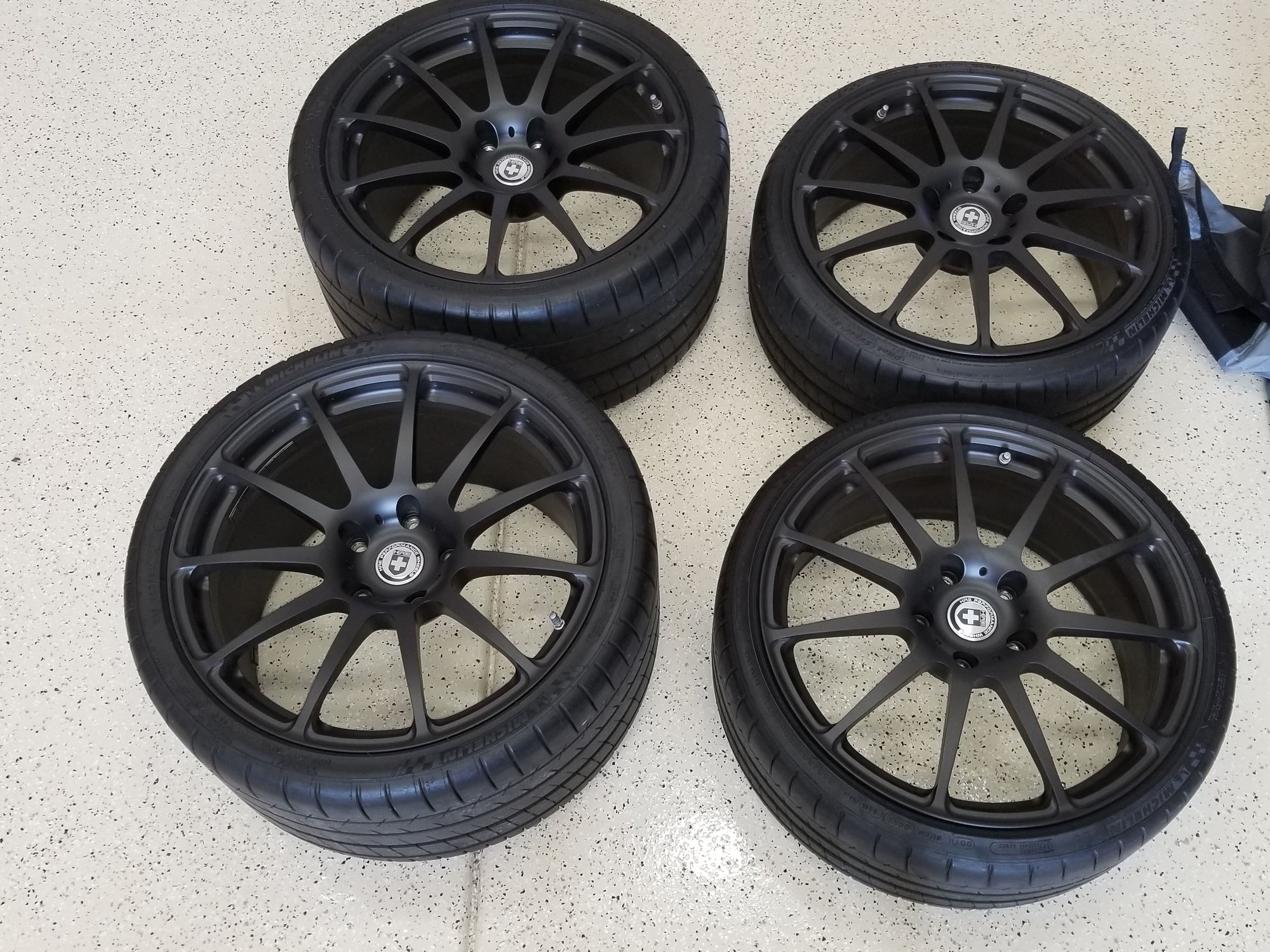 Wheels and Tires/Axles - HRE 43 forged Wheels with 4 Michelin Pilot SS Tires - Used - Henderson, NV 89002, United States
