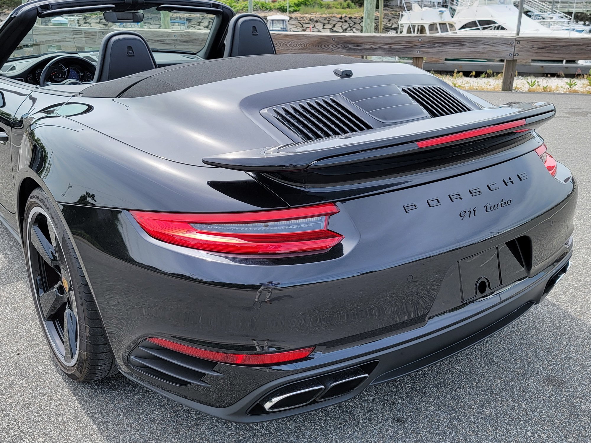 2019 Porsche 911 - 2019 911 Turbo Cabriolet - Used - VIN WP0CD2A97KS144193 - 7,460 Miles - 6 cyl - AWD - Automatic - Convertible - Black - Hyannis, MA 02601, United States