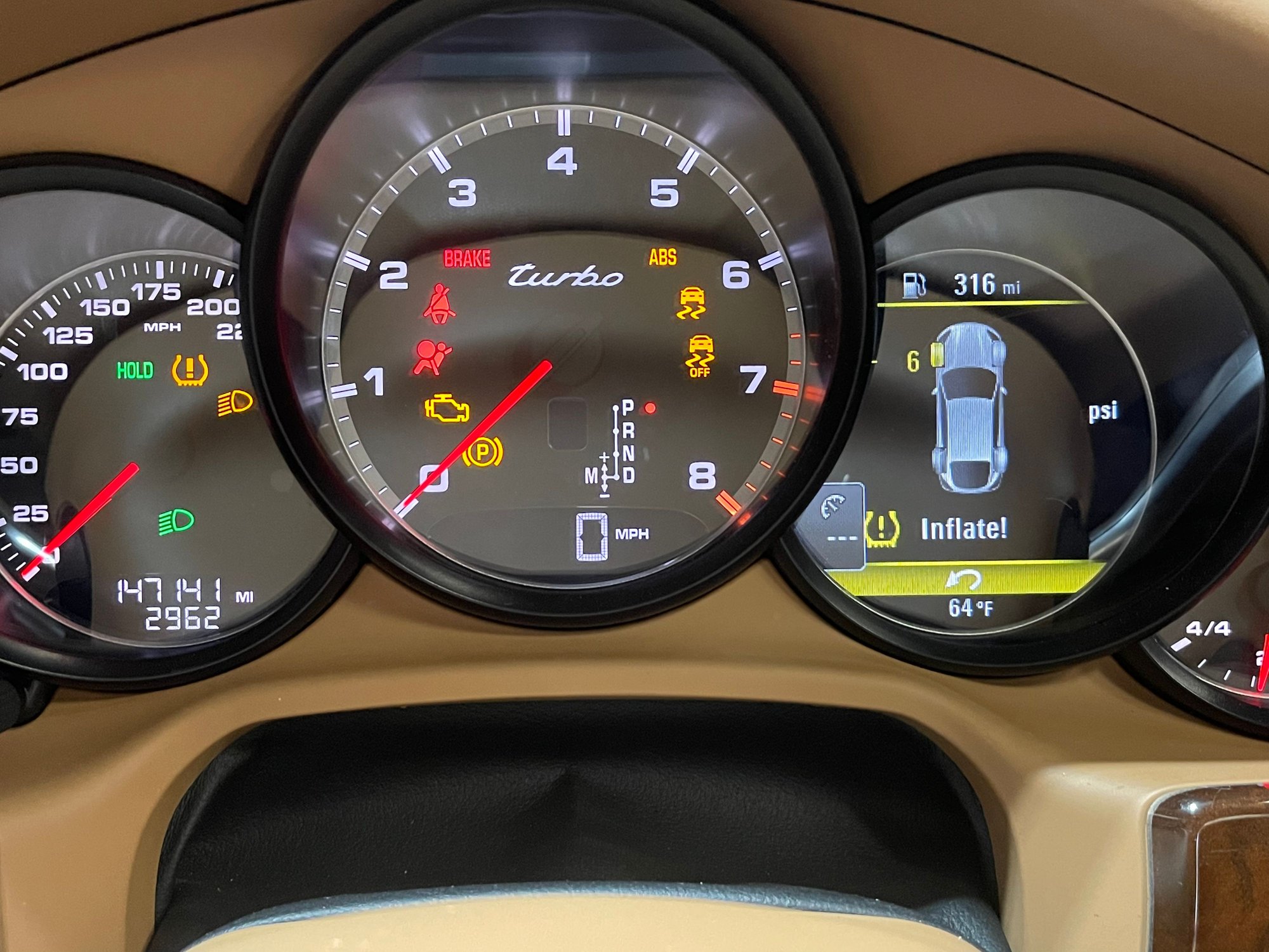 Low tire pressure warning light when pressures good. Rennlist