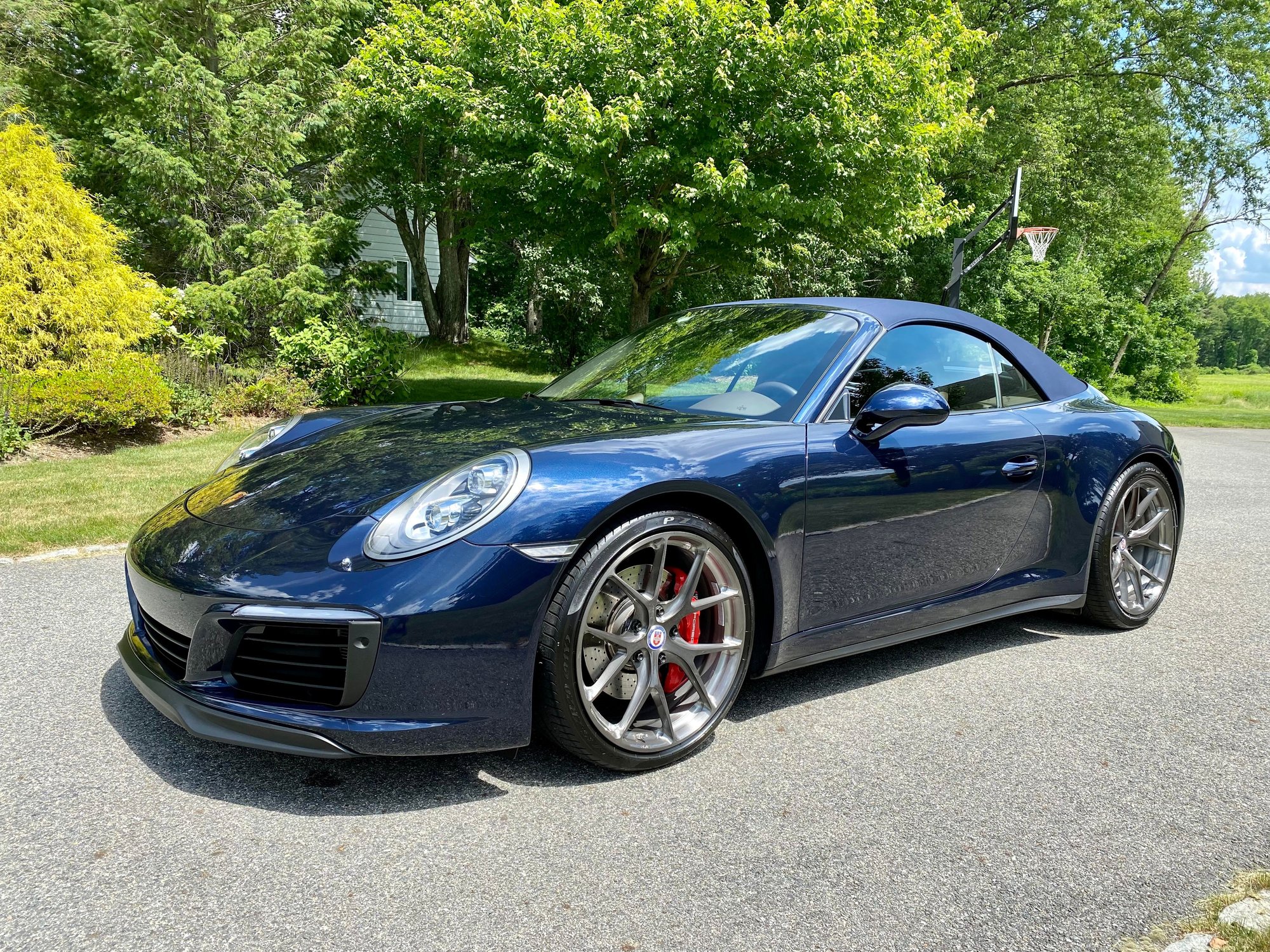 2017 Porsche 911 - 2017 Carrera 4S Cabriolet - Night Blue/Saddle Brown Full Leather - Used - VIN WP0CB2A97HS155807 - 19,650 Miles - 6 cyl - AWD - Automatic - Convertible - Blue - Sudbury, MA 01776, United States