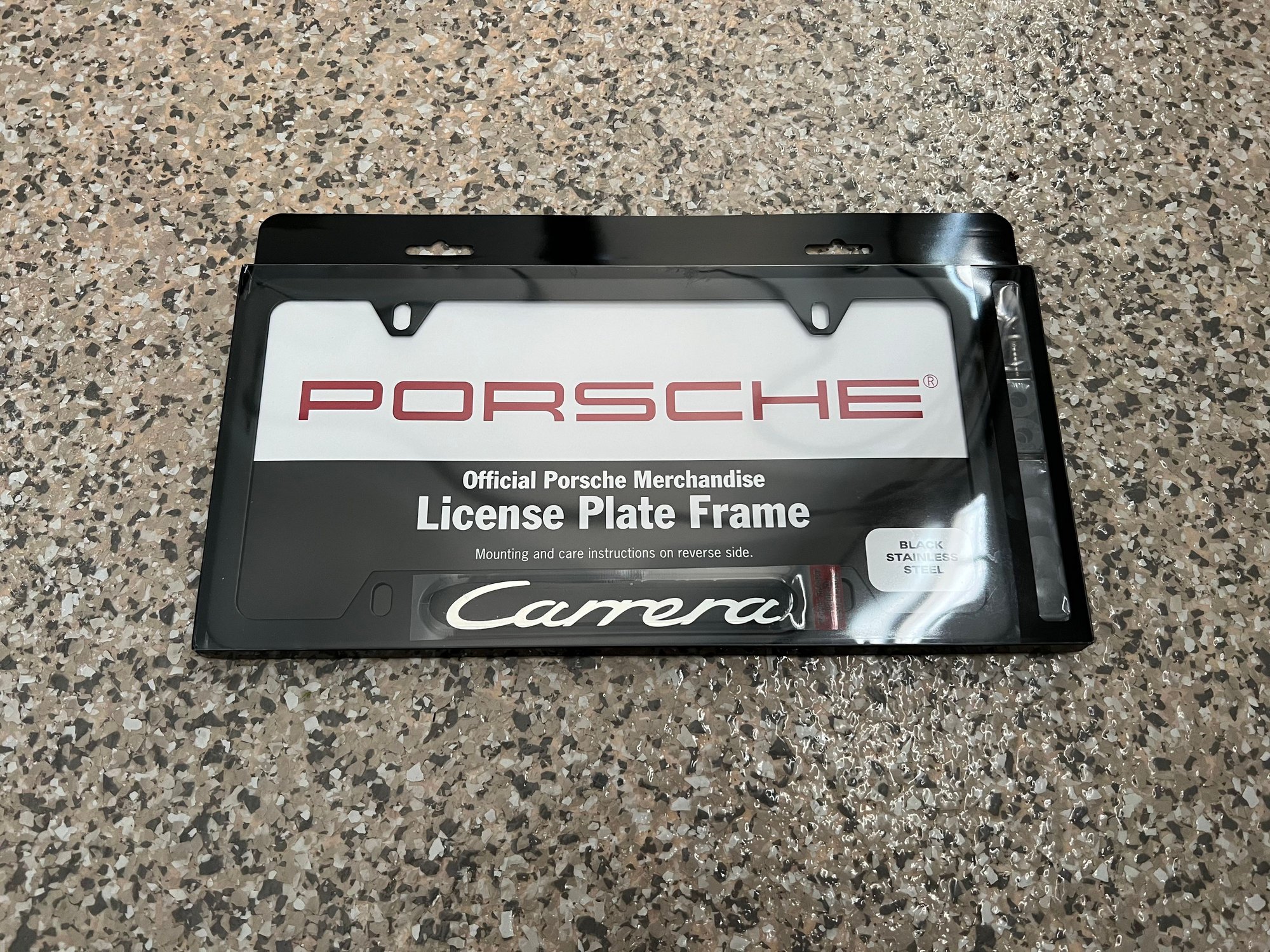 Exterior Body Parts - Brand new license plate frame - Carrera (black) - New - All Years Porsche 911 - Mansfield, MA 02048, United States