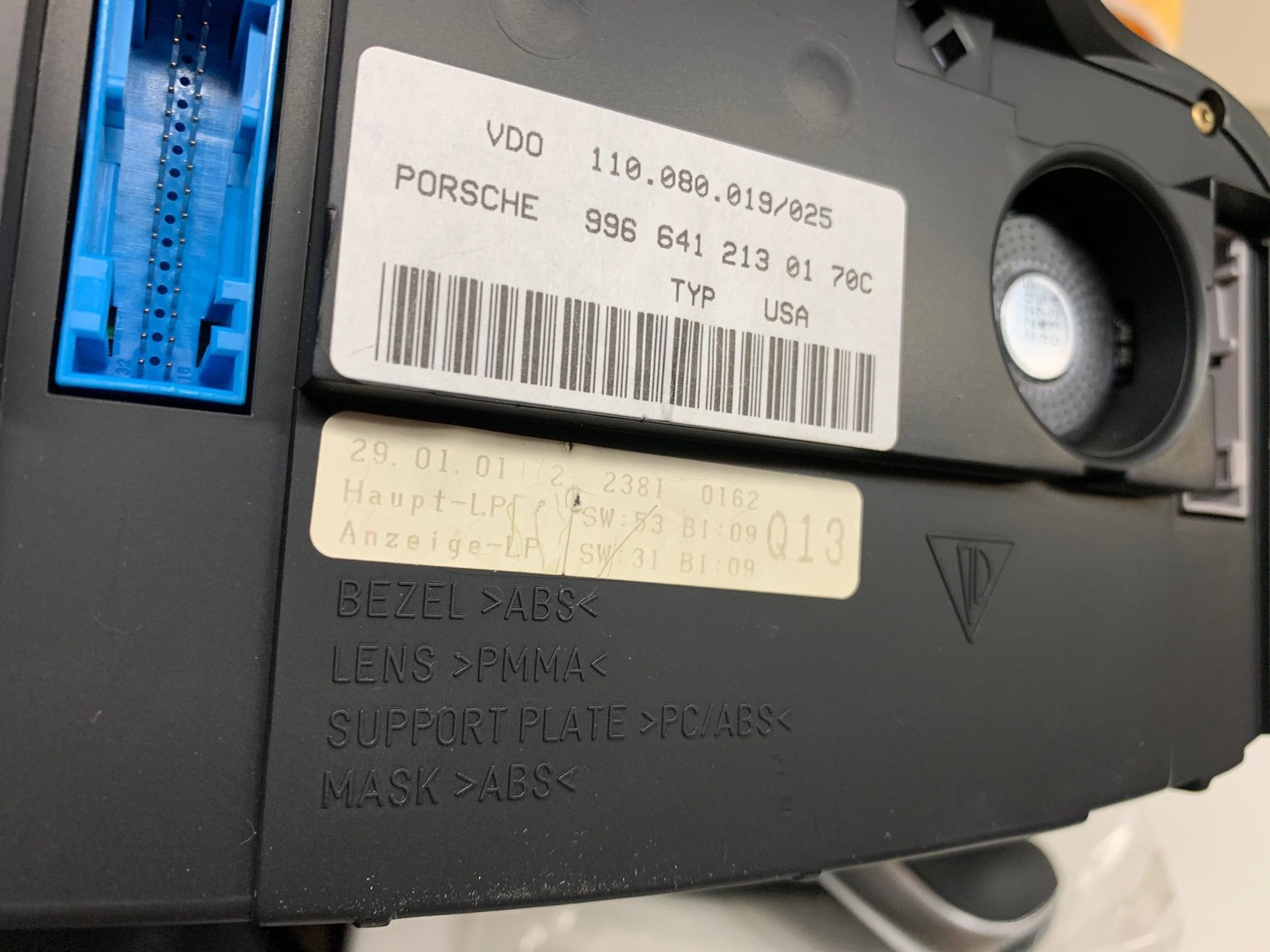 Audio Video/Electronics - Porsche 996 Turbo Instrument Cluster Like New - Used - 0  All Models - Palos Heights, IL 60463, United States