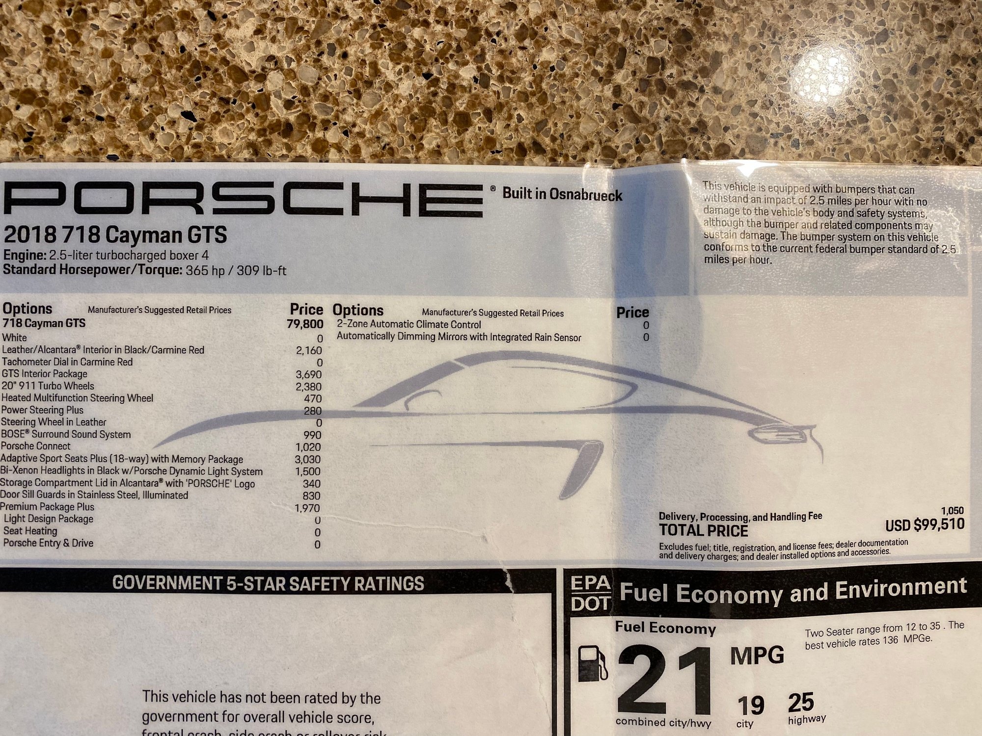 2018 Porsche 718 Cayman - 2018 Cayman GTS - Used - VIN WP0AB2A80JK279552 - 3,734 Miles - 4 cyl - 2WD - Manual - Coupe - White - Marshalltown, IA 50158, United States