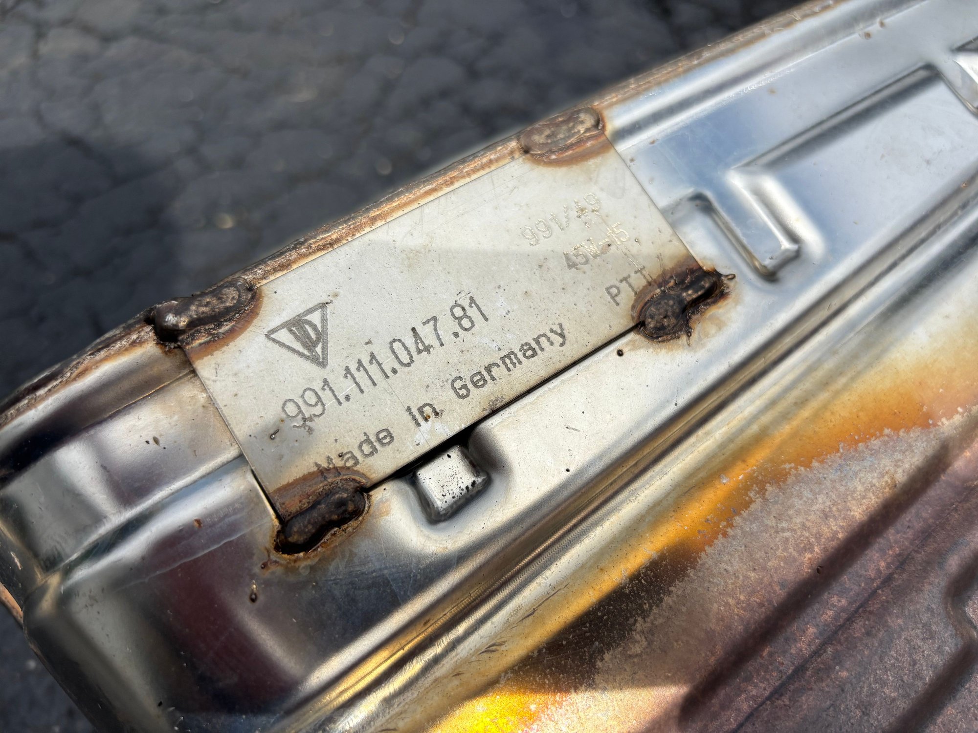 Engine - Exhaust - 991 GT3  OEM Side Mufflers - Used - 2014 to 2021 Porsche GT3 - Colts Neck, NJ 07722, United States