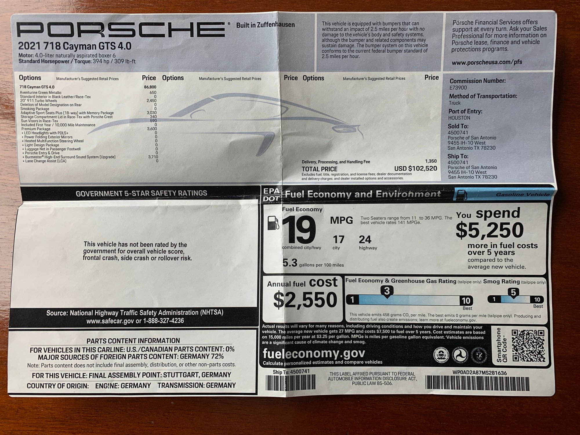 2021 Porsche 718 Cayman - 2021 718 Cayman GTS 4.0 Manual 6 speed for sale - Used - VIN WP0AD2A87MS281636 - 7,000 Miles - 6 cyl - 2WD - Manual - Coupe - Other - Cleveland, OH 44111, United States