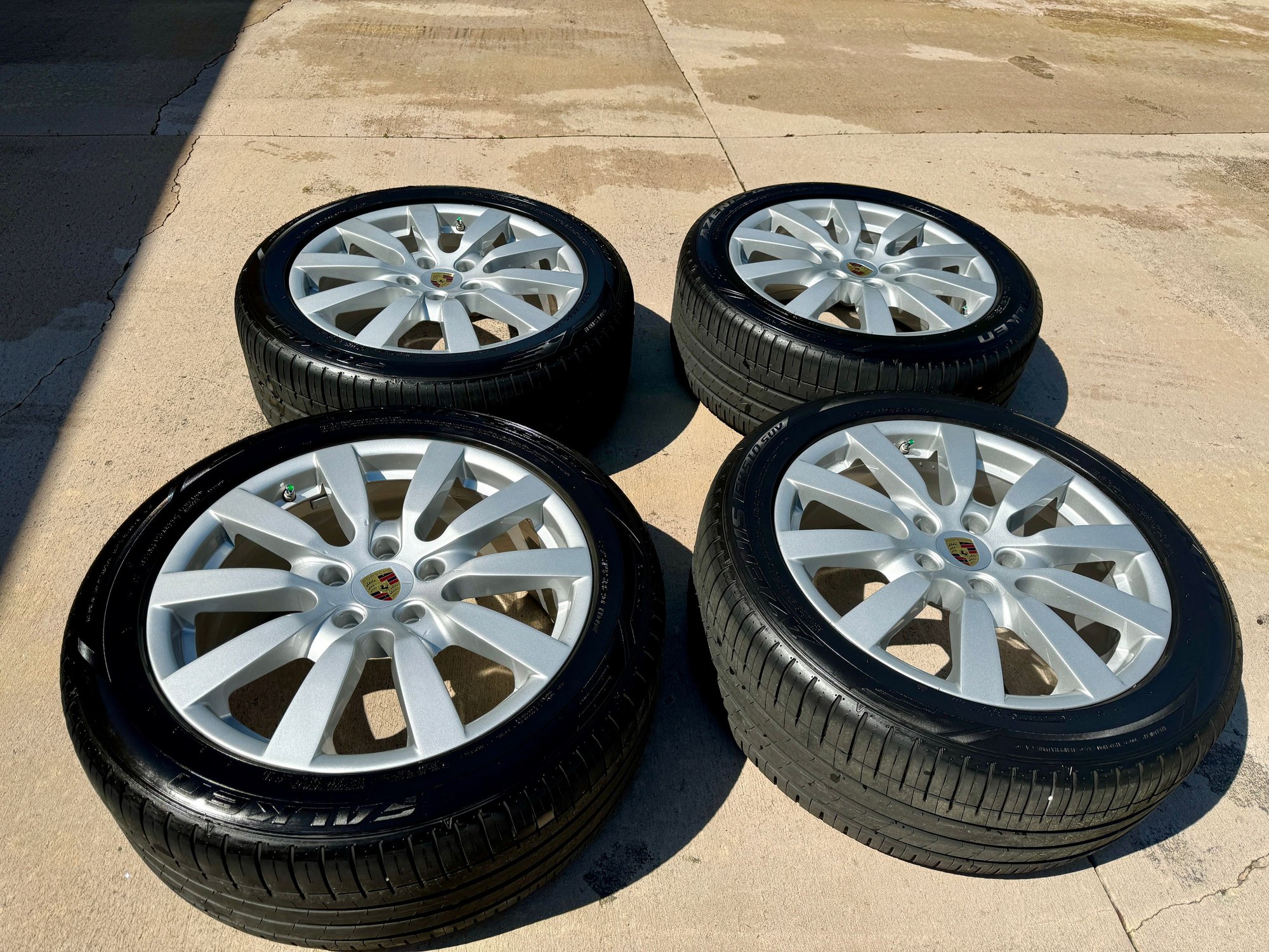 Wheels and Tires/Axles - Cayenne 958.1/958.2 9x20" Wheels, tires, tpms and wheel center caps - excellent shape - Used - All Years  All Models - Gainesville, GA 30506, United States