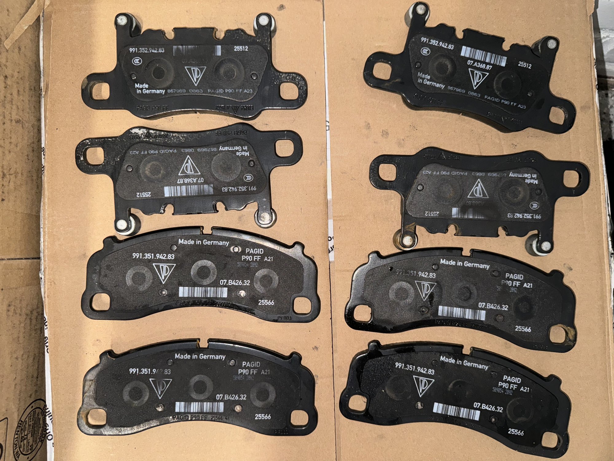 Brakes - FS: Like New OEM Brake Pads GT3/GT4 - Used - All Years  All Models - Raleigh, NC 27614, United States