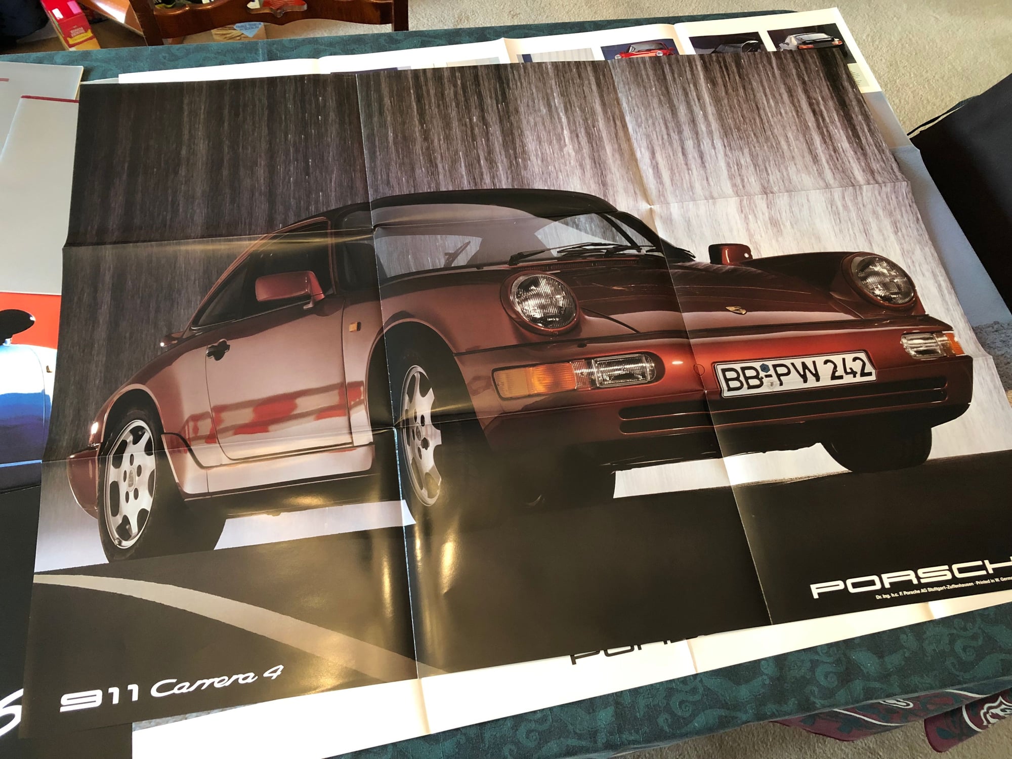 Miscellaneous - 1989/1990 964 Factory Posters - Used - 1989 to 1994 Porsche 911 - London, ON N6K4J5, Canada