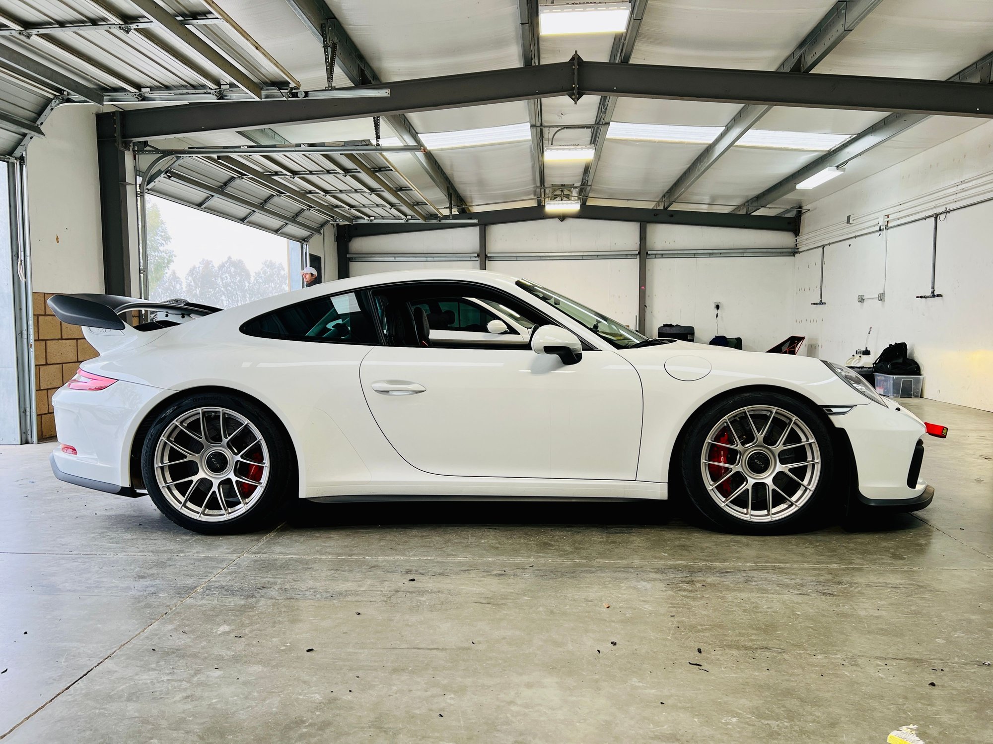 Wheels and Tires/Axles - Apex EC7-RS 991 GT3 / GT3 RS - 19" Fitment - Race Silver w/ Continental ECF 265/325 - Used - 2014 to 2019 Porsche GT3 - Brea, CA 92821, United States