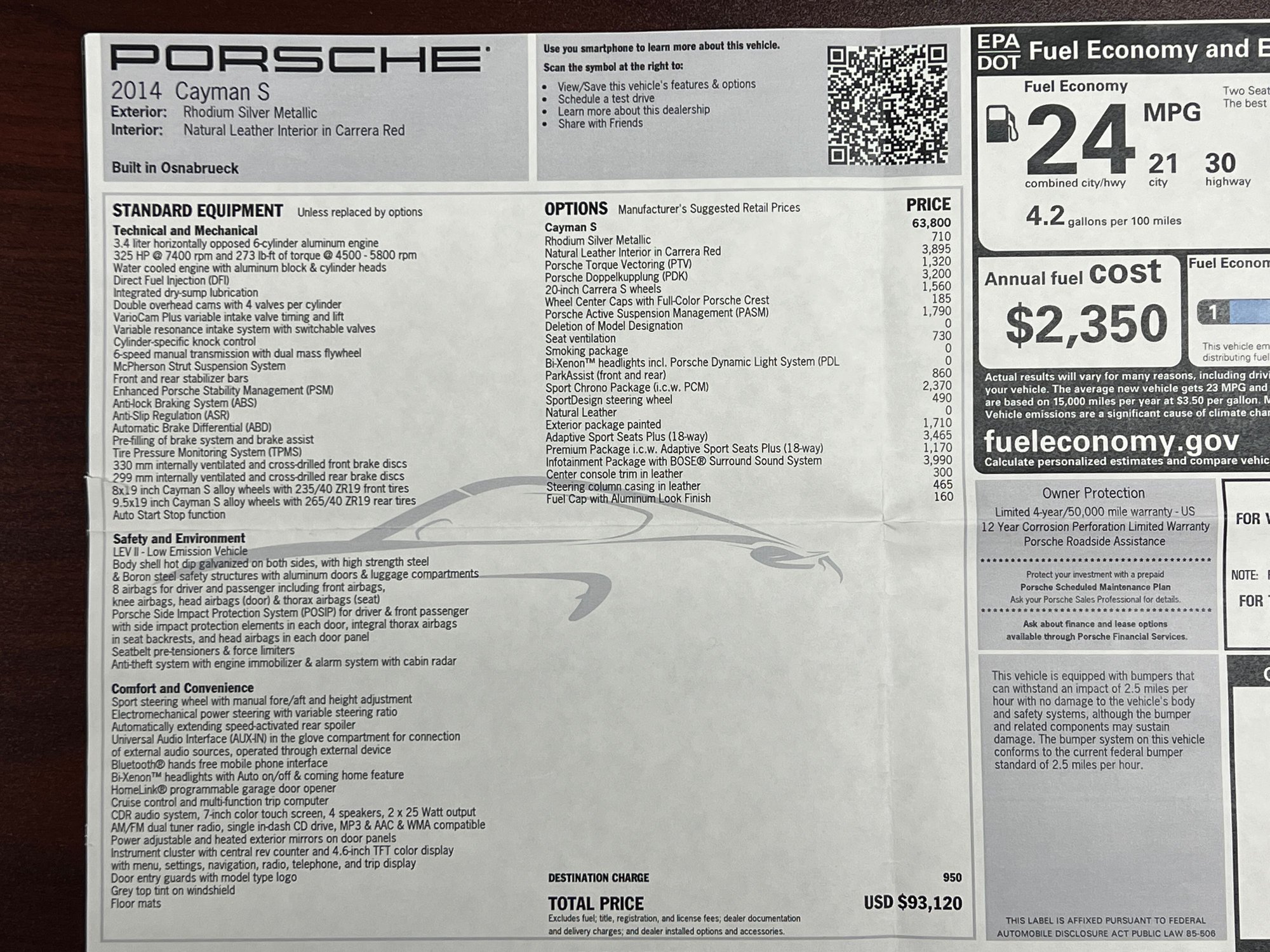 2014 Porsche Cayman - 2014 Porsche Cayman S - $93k MSRP - 21k Miles - Used - VIN WP0AB2A82EK192516 - 21,840 Miles - 6 cyl - 2WD - Automatic - Coupe - Silver - Fallbrook, CA 92028, United States