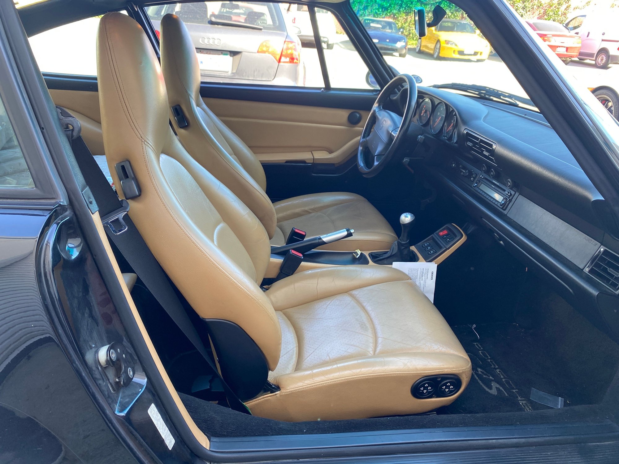 Interior/Upholstery - Porsche 993 front seats Cashmere tan 8way / 8way - Used - 1995 to 1998 Porsche 911 - San Carlos, CA 94070, United States
