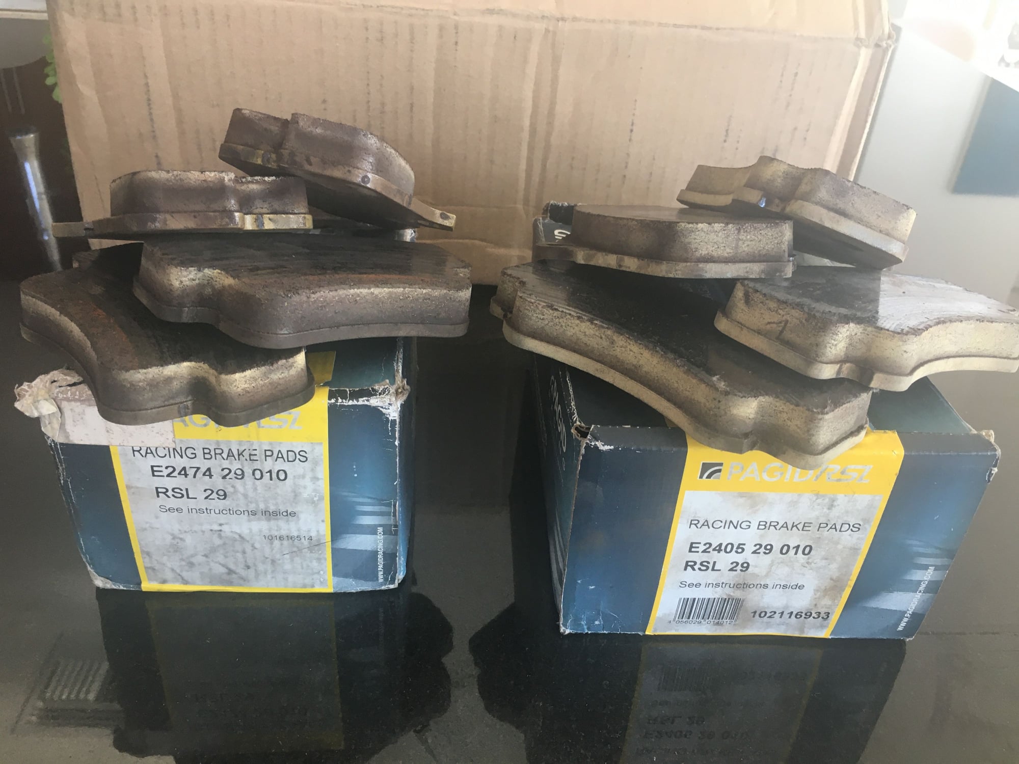 Brakes - Barely Used Pagid RSL29 Yellow 2405 and 2474 - Used - All Years Porsche All Models - Dallas, TX 75204, United States