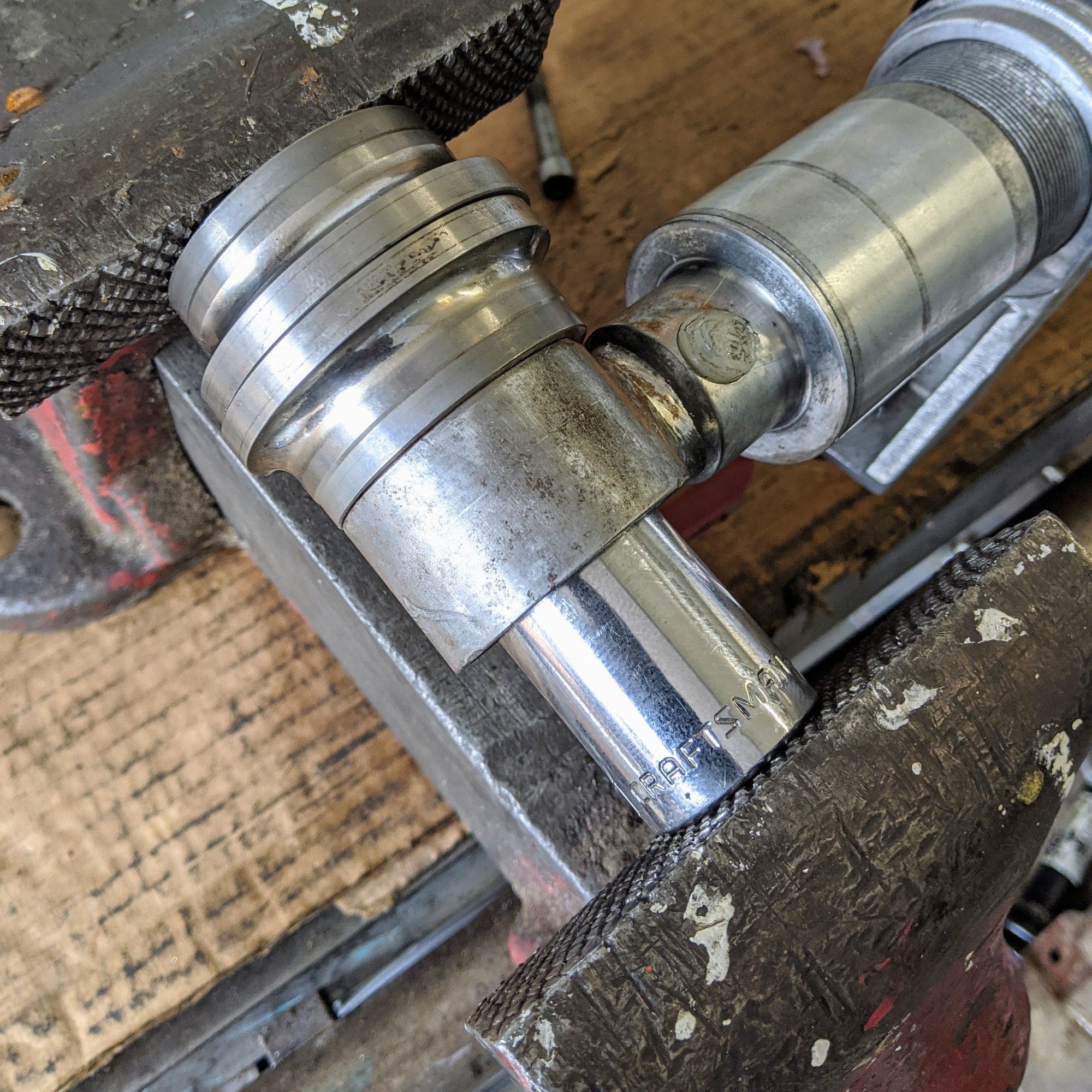 DIY How to replace control arm and Bilstein shock bushings without a