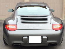 i found this photo of a 997 with 991 badging.  it was done by the dealer so the kerning and spacing is done correctly (oem quality job).  it was this car where i did my measurements from for dual row 991 badging on a 997.