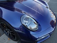 Close up on a hood of a beautiful 911.