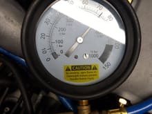 System pressure 74 psi