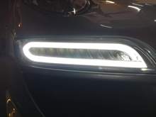 Closeup of front DRLs