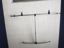 Removable hardtop wall rack