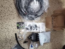 Here's the parts kit - Verus dual chamber AOS, drain valve, 5/16" hose from the AOS outlet to the drain valve, hose keepers, 3/4" to 1/2" barb adapters, etc
