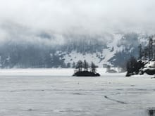 Lake Maloja: Still covered with ice on May 2nd