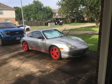 Got the car washed. Have new brake pads and they stop 🛑 real well, unfortunately they produce a bunch of dust and those 408s are a pain in the rear to clean. Squirrel told me to put akebono pads. Anyway I’m going to try to find me a better wheel cleaner. 