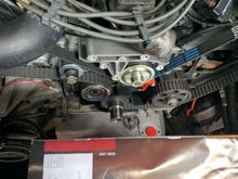 Timing belt, thermostat, water pump and pulleys and bolts  replaced last week (July 2022)