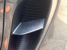 Example of the material for the 718 Side intakes on the 718 4.0 GTS.  Same material, but different side intake setup.  www.RadiatorGrilleStore.com
