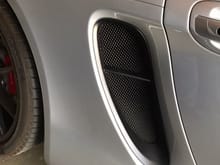 OEM look 981 Boxster and Cayman side intake grills 
