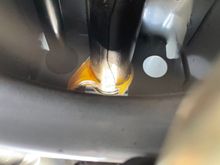 Grommet disintegrated From inside