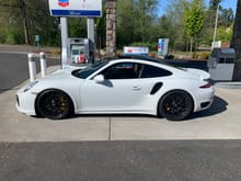 Just took this at the local gas station. I still Techart got the drop correct for the 991 TTS. 