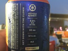 Karbach Rodeó Clown 🤡 double IPA 🍺 9.5 alcohol. 