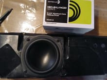 Dayton Audio ND140-8 5-1/4" Aluminum Cone Midbass Woofer in the 968 speakerframe