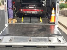 ATC 24' Race car loaded - tire rack mounted on right side